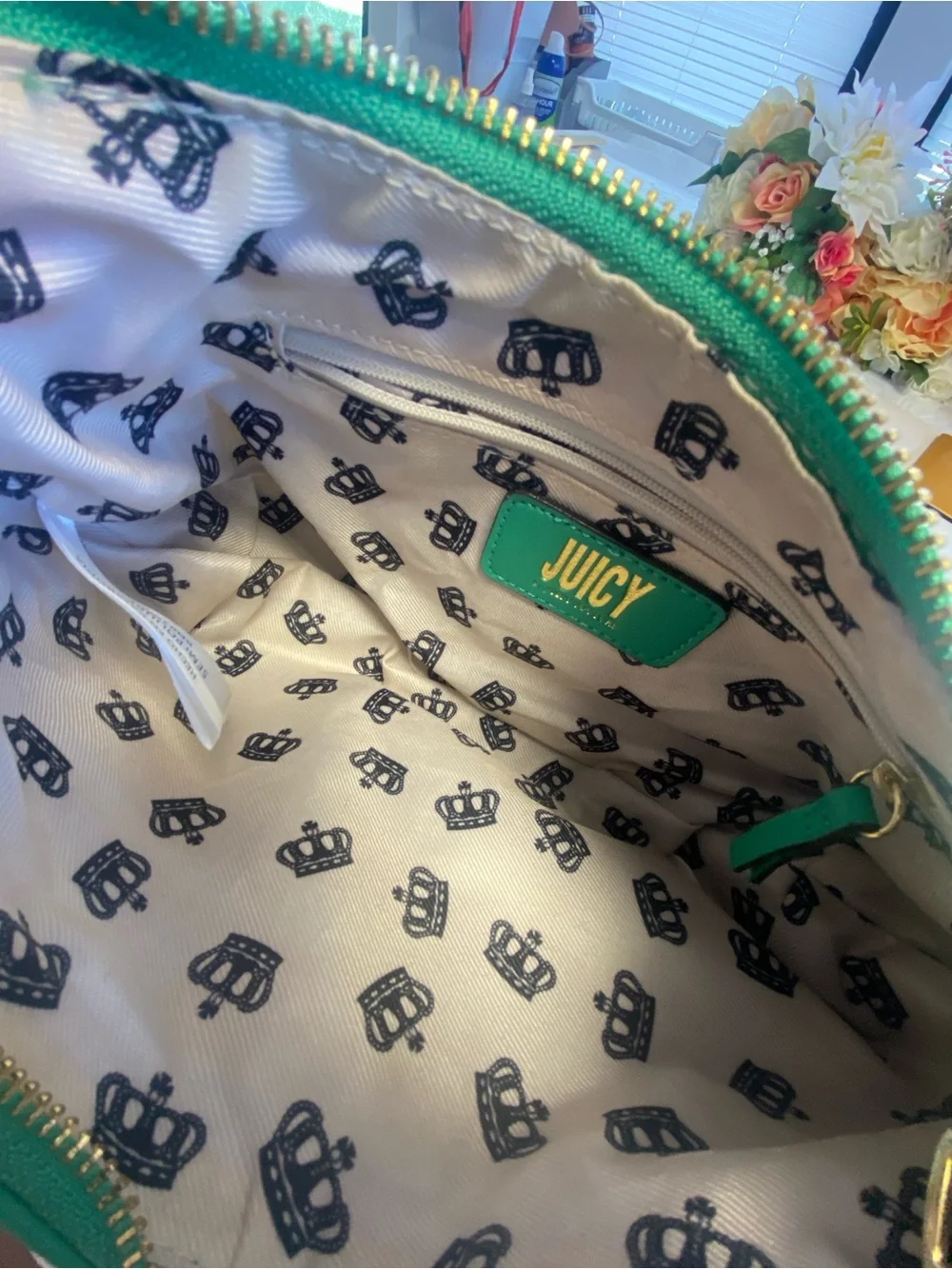 Juicy Couture Chain My Heart Pouchette Shoulder Bag Mint Green